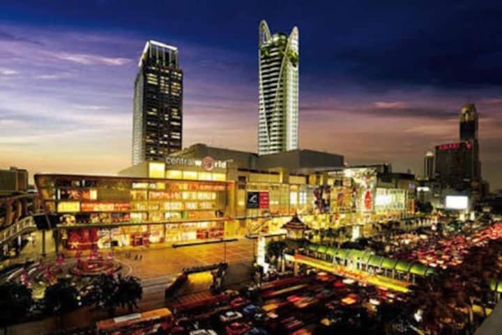 Cozy 1Br Walk To Bts And Airport Rail Link Close To Malls T 방콕 외부 사진